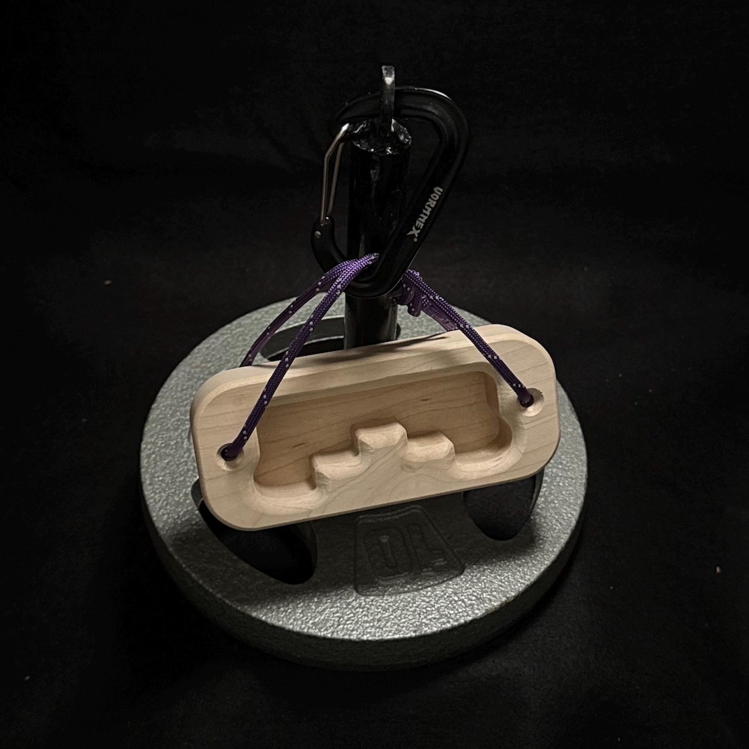 Portable Crimp Training Edge 20mm Unlevel and Flat, Wood Climbing Hold ...