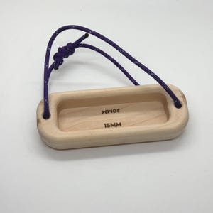 Portable crimp training edge 15 & 20mm combined, Wood climbing hold, gifts for climbers