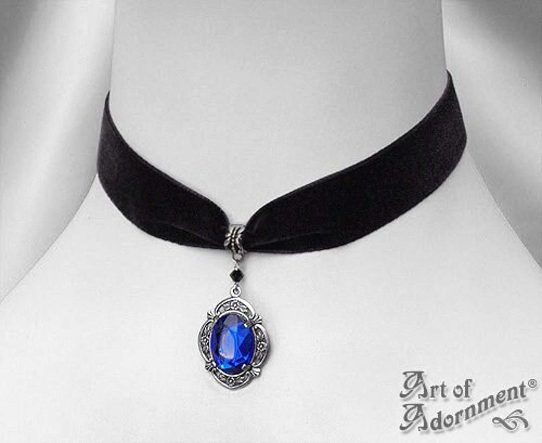 Gothic Black Agate Velvet Choker With Pendant With Velvet Accents Fashion  Jewelry For Women From Sidneyster, $11.4