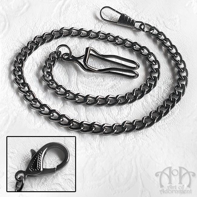 Gothic Pocket Watch Chain - Etsy