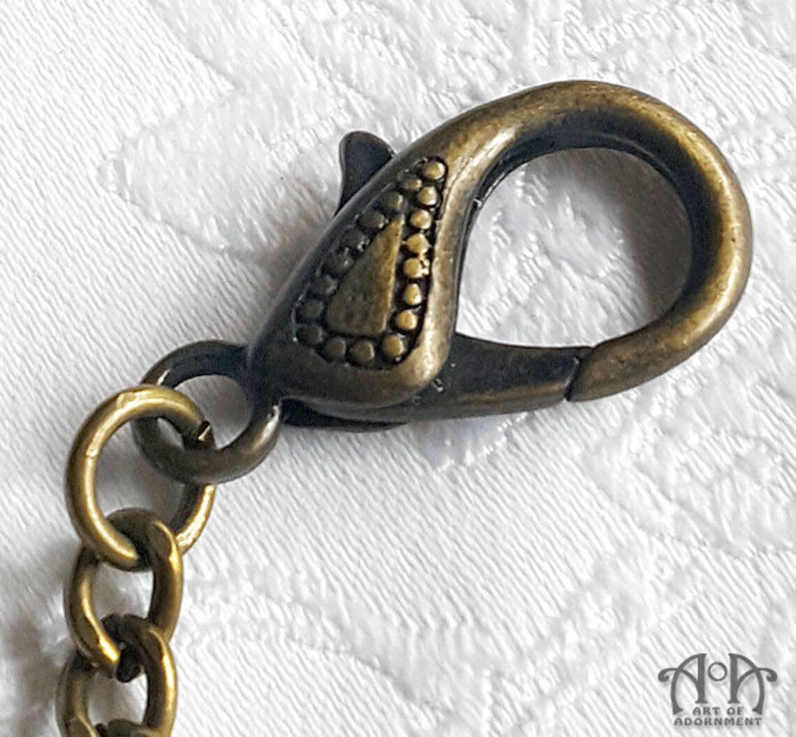 Antique Brass POCKET WATCH CHAIN Belt Hook Clip Steampunk Etsy Australia