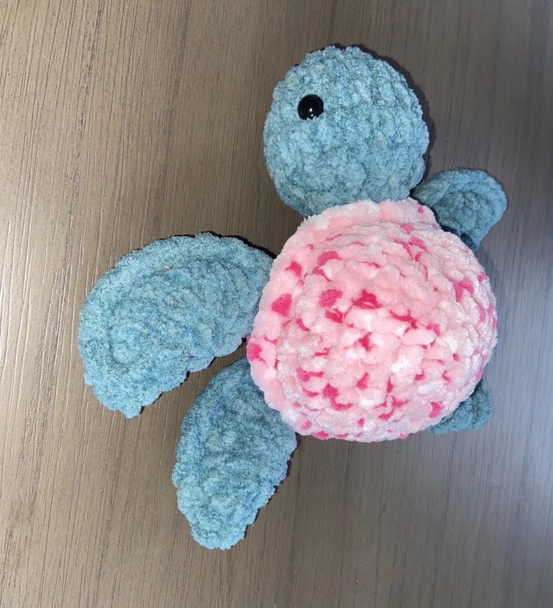 Crocheted chenille turtle Plush image 2