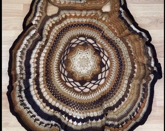 crocheted adult small/ medium  boho mandala vest