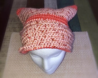 crocheted sack hat