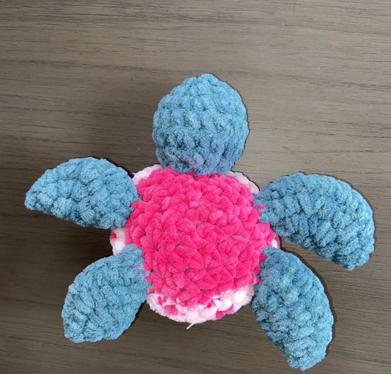 Crocheted chenille turtle Plush image 3