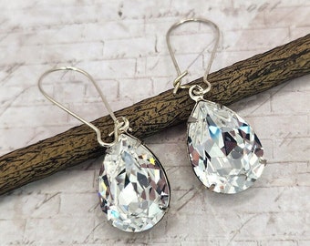 Crystal Rhinestone Drop Earrings, Gift Idea