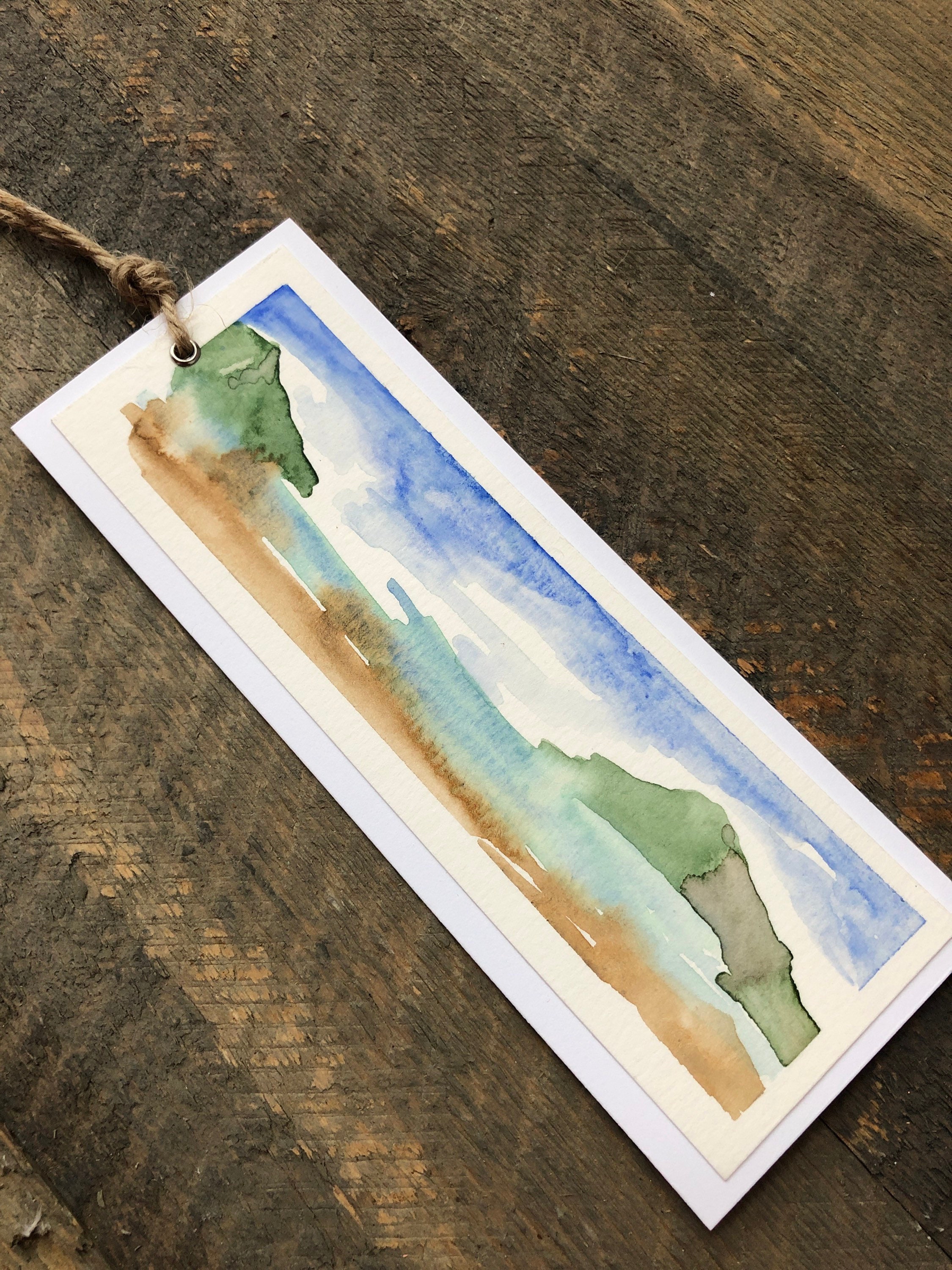 Watercolor Bookmarks Set of Two Etsy