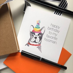 Favorite Hooman Birthday Card | Single Card