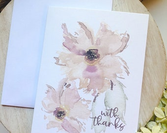 Floral Thank You Cards | Set of Four