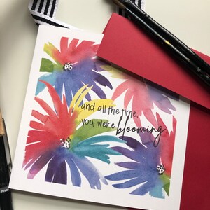 You Were Blooming | Single Card
