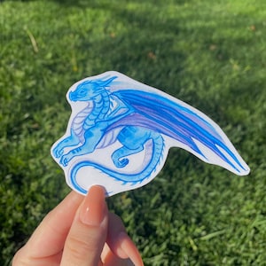 Sterrenbeeld dierenstickers | Blauwe en paarse aquarel | Glanzend laminaat | Handgesneden