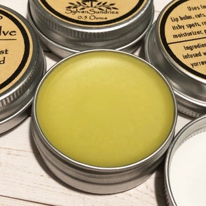 Black Cottonwood Salve, Natural First Aid, Lip Balm (.5 Ounce Tin)