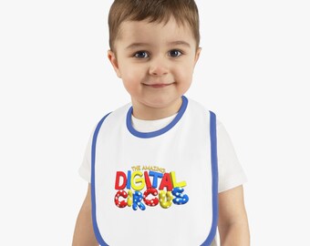 Baby Contrast Trim Jersey Bib