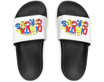 The Amazing Digital Circus TADC Youth Boys Girls Unisex PU Slide Sandals