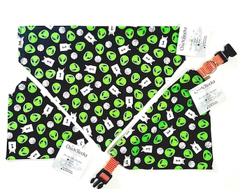 San Antonio Spurs Wemby Alien in Black Collar Pet Scarf