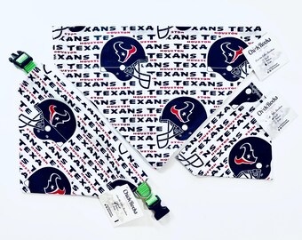 Pañuelo para perro de los Houston Texans: Bufanda para llevar sobre el cuello