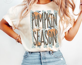 Comfort Colors® Pumpkin Season Shirt, Fall Pumpkin Graphic Tee, Cute Autumn T-Shirt, Pumpkin Patch Tee, Cozy Fall Shirt, Vintage Halloween