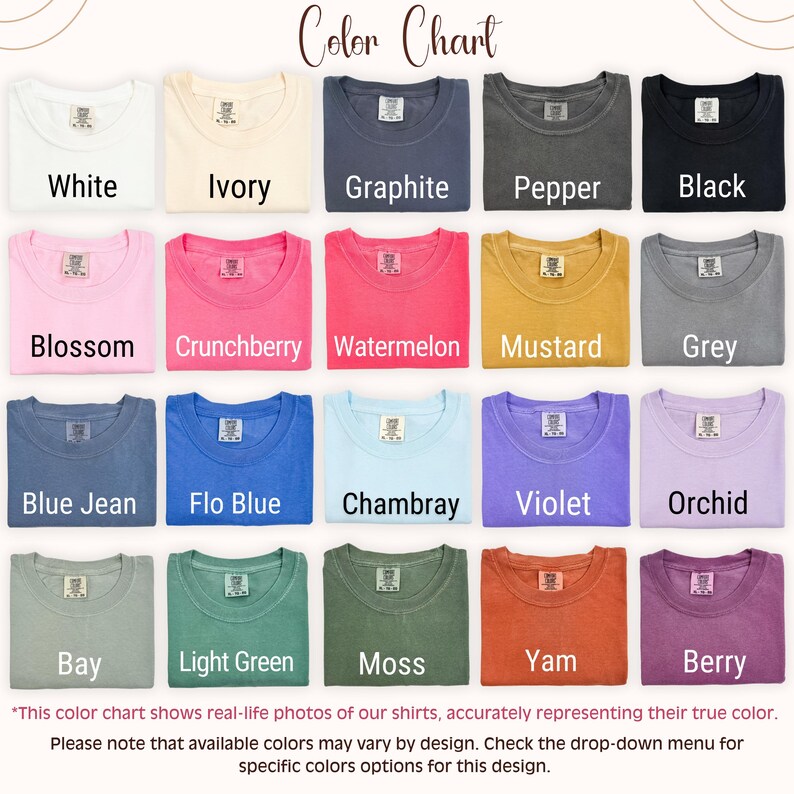 Comfort Colors® Boho Floral Mimi Shirt, Trendy Mimi Spring Shirt, Grandmother Shirt, Cute Mimi Gift, Grandma Gift Mothers Day Gift for Women Bild 10