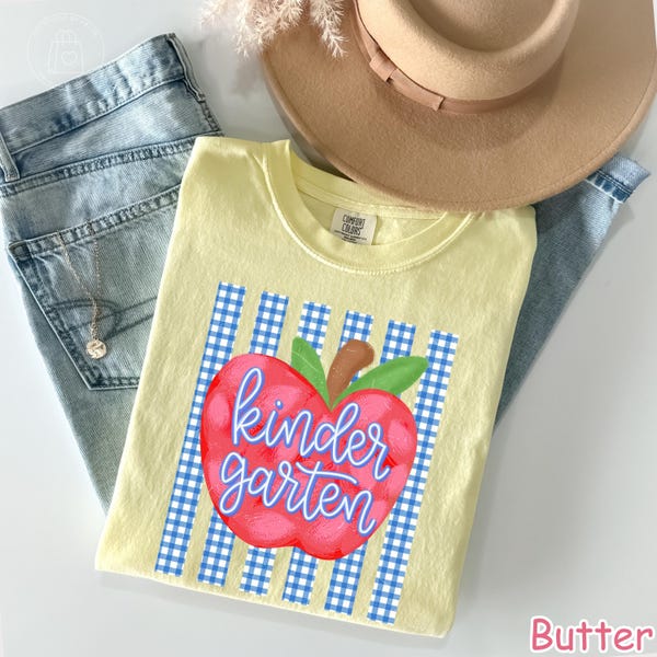 Chemise Comfort Colors® pour enseignant de maternelle, chemise pour la rentrée, chemises pour enseignantes