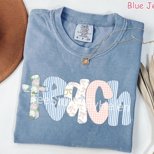 Comfort Colors® Floral Teacher Shirt Cute Teacher Gift Spring Floral Teacher Tee Gift for Teacher Teaching Shirt Teacher Appreciation Gift