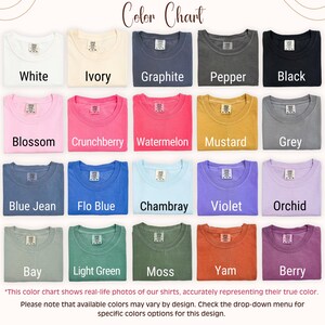 Camiseta floral para maestra Comfort Colors® - Regalo ideal para maestras - Camiseta floral de primavera para maestras - Regalo para maestras - Camiseta de agradecimiento a la maestra imagen 9