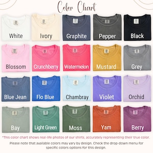 Comfort Colors® Boho Floral Nana Shirt, Trendy Nana Spring T-Shirt, Cute Nana Gift, Women's Flower Nana Tee, Gifts for Nana, Grandma Shirt image 9