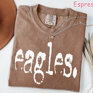 Comfort Colors® Retro Eagles Shirt, Game Day Eagles Tee, School Mascot Shirt, College Spirit Eagle Mascot Shirt, Tailgate Football Mom Shirt