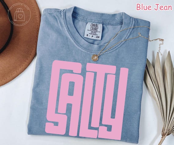 Comfort Colors® Salty Shirt, Coastal Vibes Shirt, Summer Beach Shirt, Ocean Beach Gift, Be Salty Shirt, Summer Gifts For Women, Beachy Tee