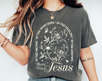 Camiseta cristiana bohemia para mujer, camiseta vintage floral con motivos religiosos, regalo para mujer, camiseta de Jesús, regalos cristianos, camiseta inspiradora.