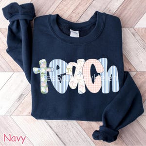 Floral Teacher Sweatshirt, Back to School Teacher Gift, Cute Teacher Shirt, Teacher Hoodie, Teacher Appreciation Gift, First Day of School