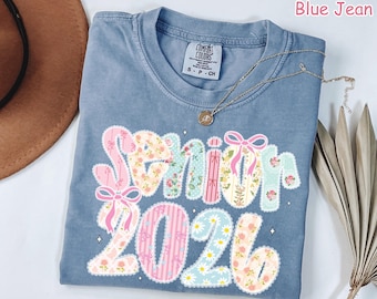 Comfort Colors® Senior 2026 Shirt, Coquette Senior Bow Shirt, Class of 2026 Shirt, High School Senior Tee, Graduation Gift, Cute Senior Gift