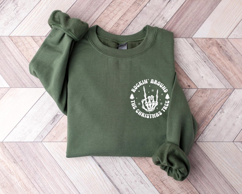 Rockin' Around the Christmas Tree Sweatshirt Womens Christmas Sweater