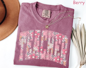 Comfort Colors® Floral Teacher Shirt Cute Teacher Gift Spring Floral Teacher Tee Gift for Teacher Teaching Shirt Teacher Appreciation Gift
