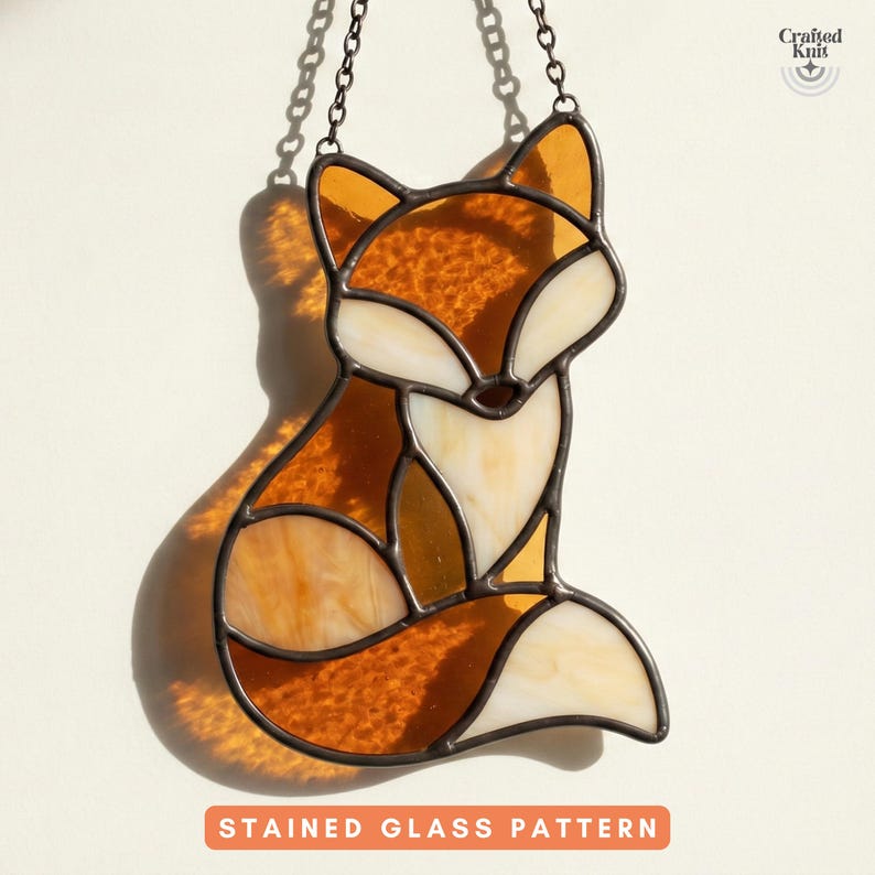 Stained Glass Pattern Bundle Animal Mix Suncatcher Templates PDF Beginner Friendly Modern Glass Art Design PDF Beginner Stained Glass Bundle