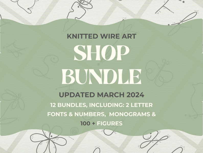 Shop Bundle Knitted Wire Art Template Letters Custom Wire Name Template DIY Kids Room Decoration Floral Template Wire Bending Guide Flower image 1