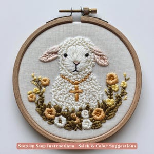 Easter Hand Embroidery Pattern Bundle Spring Bunny Chick Egg Floral ...