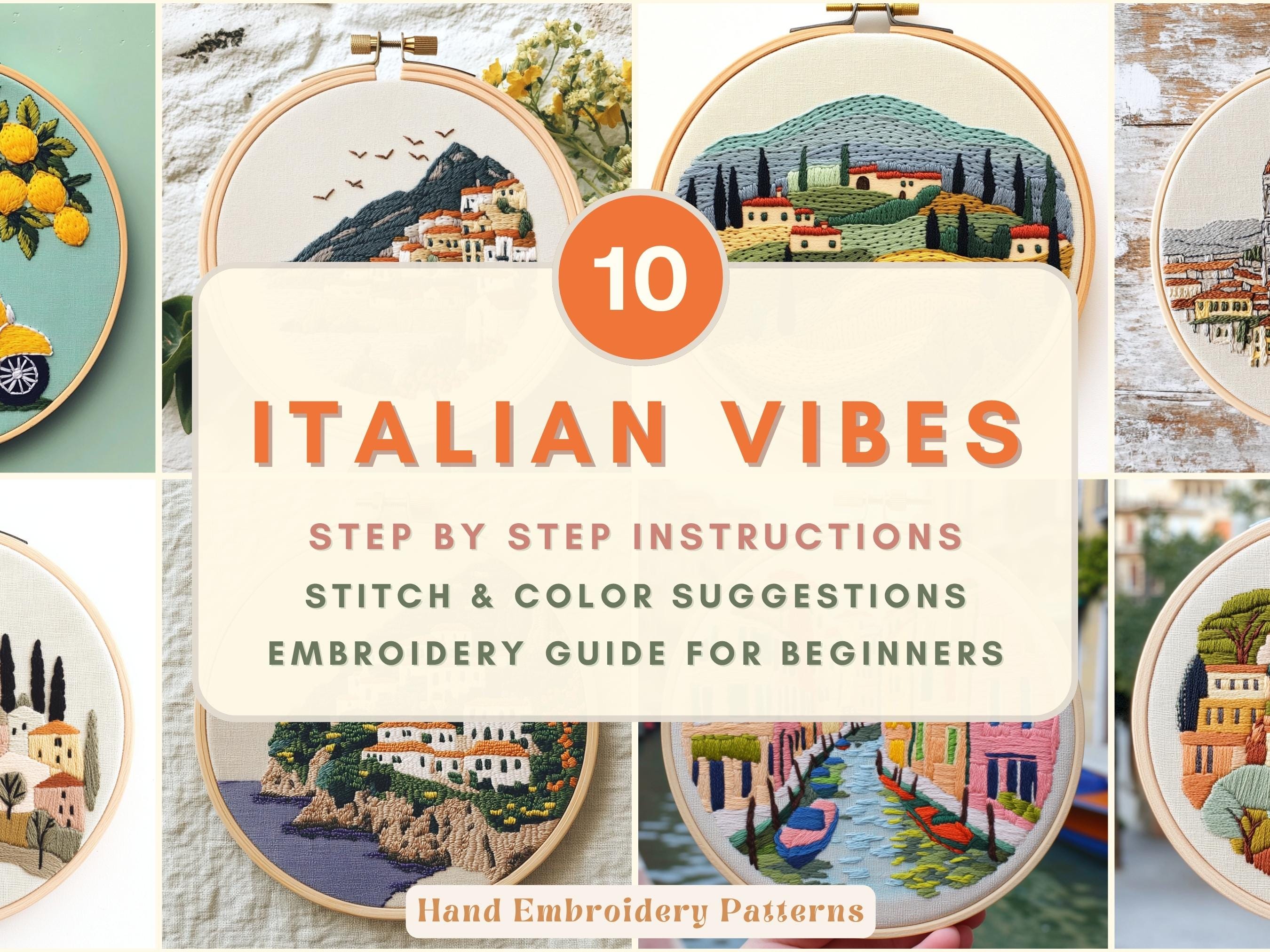 Hand Embroidery Italian Style Pattern Embroidery Pattern for