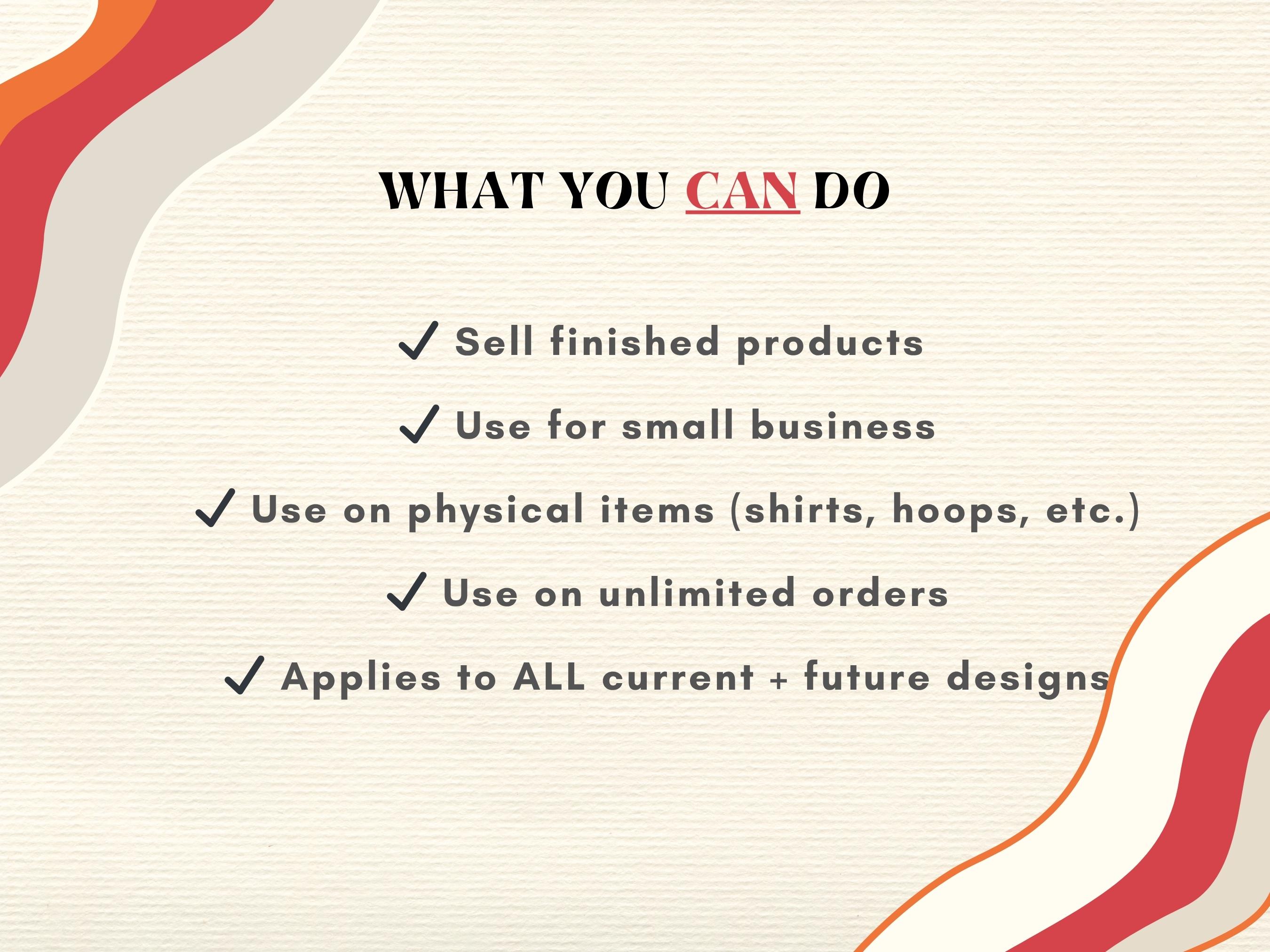 Unlimited Commercial License for All Designs | Lifetime Use | Sell ...