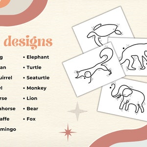 Animal Knitted Wire Templates Animal Art Nursery Decor DIY Animal ...
