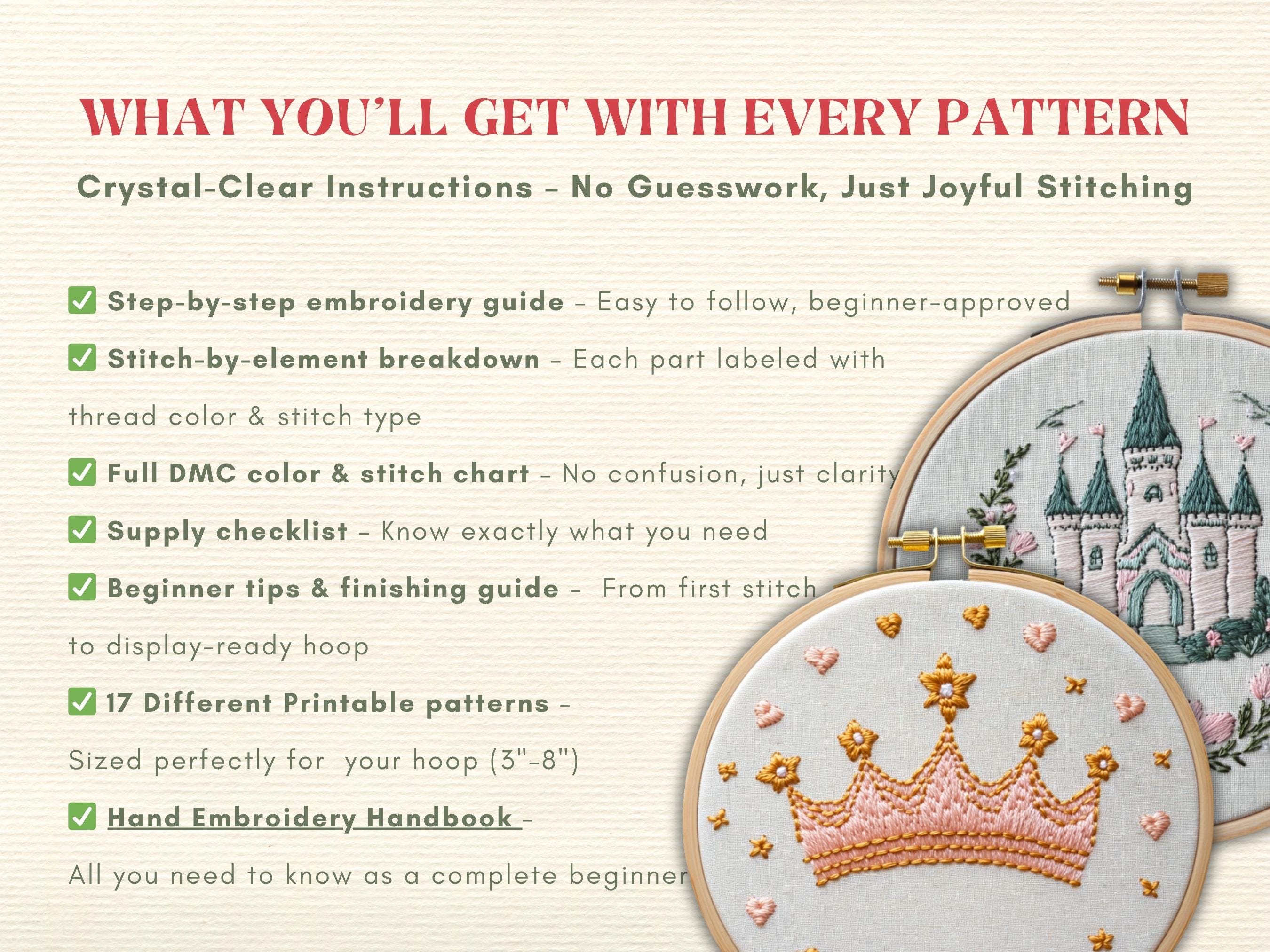 Fairy Girl Embroidery Pattern Bundle Fairy Unicorn Magical Hoop Art DIY ...