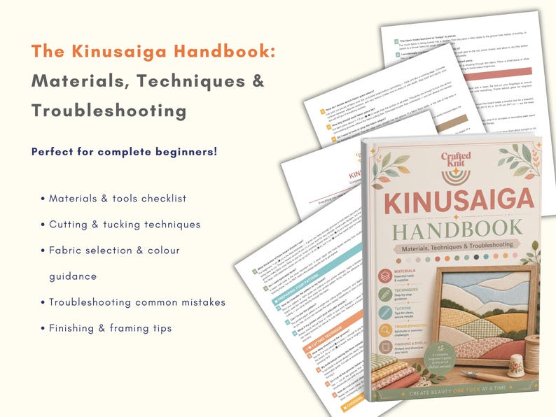 Kinusaiga pattern bundle Whole Shop Kinusaiga coastal fabric Mosaic art diy decor no sew craft gift printable template beginner Foam Craft image 10