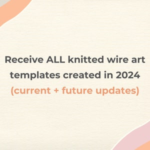 2024 Membership Knitted Wire Art Templates Whole Shop Bundle Bending Guide Pattern Custom Name Nursery Decor DIY Kids Activity Tricotin Art