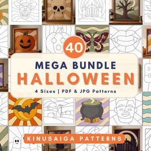 Kinusaiga pattern bundle Whole Shop Kinusaiga coastal fabric Mosaic art diy decor no sew craft gift printable template beginner Foam Craft