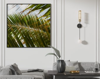 Poster Palm Tree Leaves Photo Wall Art Palm Tree Digital Prints Livingroom Wall Decor Tropical Photography