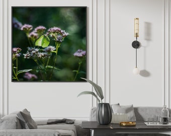 Poster Butterfly Flowers Wall Art Botanical Digital Prints Livingroom Wall Decor Nature Green Plants Photo Mother Gift Nursery Wall Decor