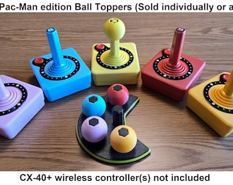 Atari CX-40+ Pac-Man edition Ball Toppers (Sold individually or as a set)