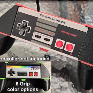 Classic NES-004 & RetroGameBoyz Grip attachment for a reimagined modernized retro experience (Controller not included)