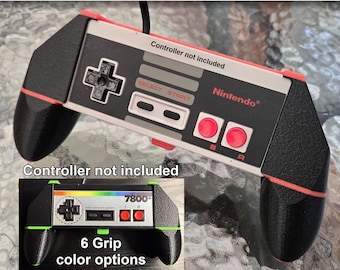 Classic NES-004 & RetroGameBoyz Grip attachment for a reimagined modernized retro experience (Controller not included)