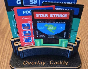 Retro Game Overlay Storage Caddy for Intellivision, Atari