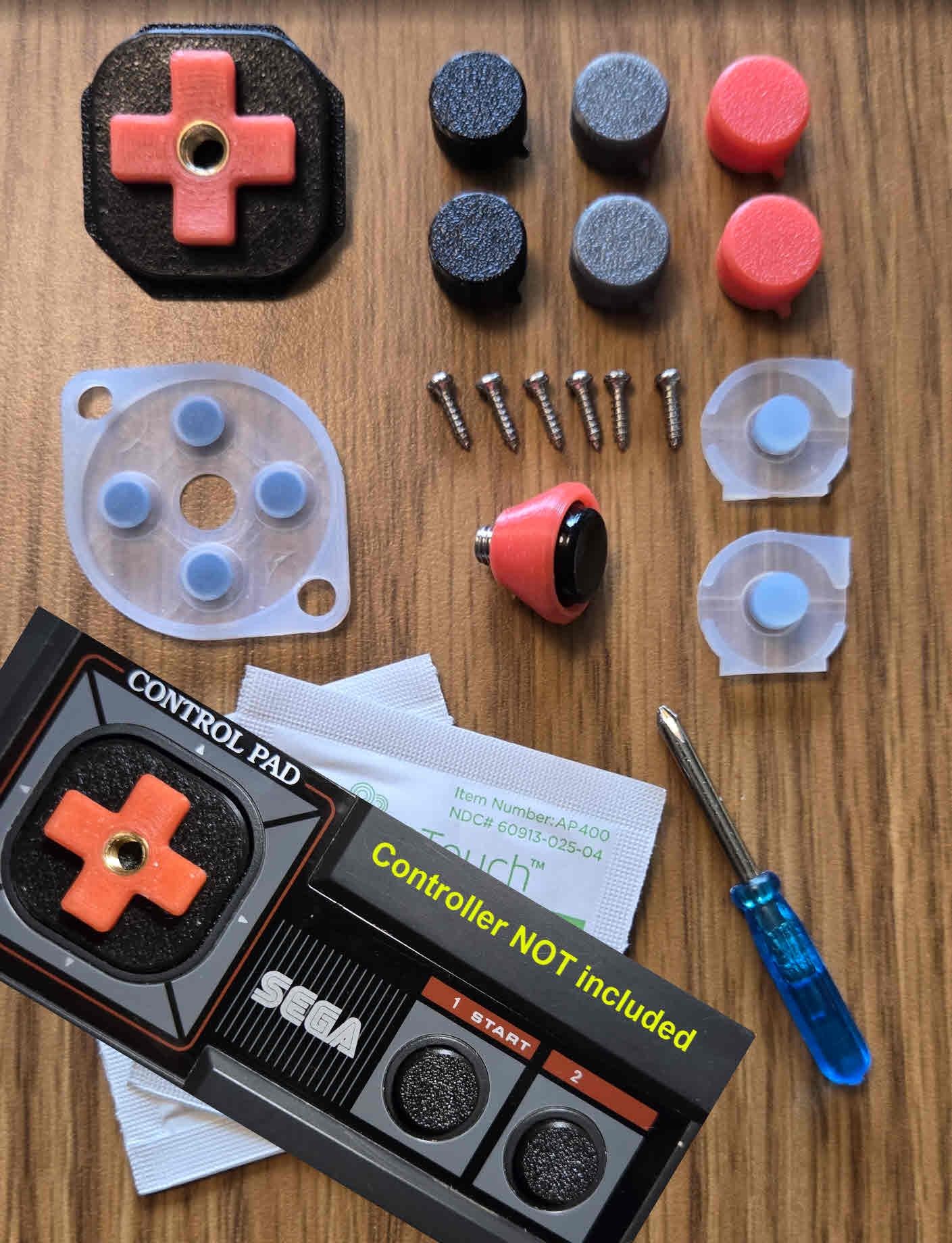 Sega Master System modernizer and refurbishment kit for 3020 controller (Controller not included)